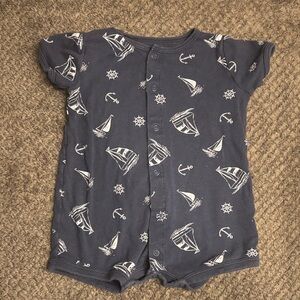 Nautical Navy Kids One Piece